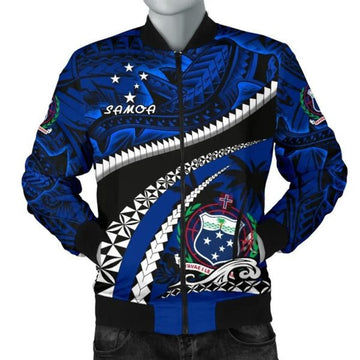 FUNSTUFFPRINT Bomber Jacketamoa Polynesian Shark Tattoo 3D Bomber Jacket