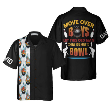 Custom Bowling Move Over Boys Custom Hawaiian Shirt, Personalized Bowling Shirt, Best Gift For Bowling Players