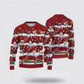 FUNSTUFFPRINT Brahman Christmas Knitted Sweater, Gifts For Farmers, Rural Lovers Ugly  Sweater