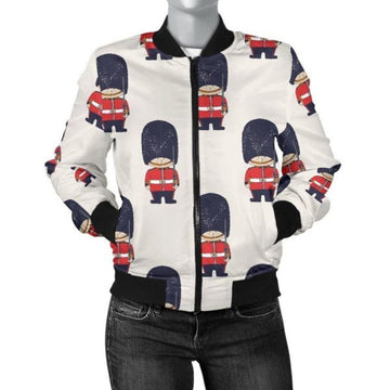 FUNSTUFFPRINT British Army Pattern Print Women Casual 3D Bomber Jacket