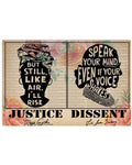 But Still Like Air I’ll Rise Speak Your Mind Even If Your Voice Shakes Poster and Canvas