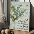 Butterfly Poster, Poster Decor, Every Day Is A New Beginning, Take A Deep Breath, And Start Again Poster and Canvas