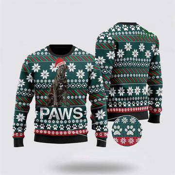 FUNSTUFFPRINT Cane Corso Santa Printed Ugly Christmas Sweater For Men And Women, Gift For Christmas, Best Winter Christmas Outfit Ugly Sweater