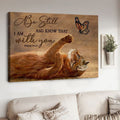Cat Lover, Be Stil And Know That, I Am With You Poster and Canvas