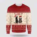 FUNSTUFFPRINT Cat All I Want For Christmas Is Double Lazy Cat And Sloth Ugly Christmas Sweater – Cat Lover Christmas Sweater Ugly  Sweater