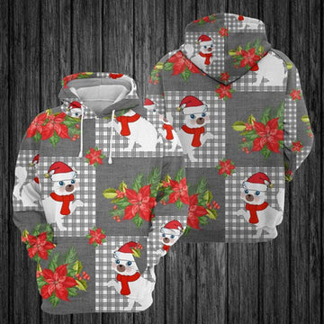 FUNSTUFFPRINT 3D Cat Christmas Symbol All Over 3D Hoodie and Zip Hoodie