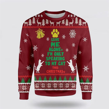 FUNSTUFFPRINT Cat The Christmas Tree Ugly Christmas Sweater For Men And Women, Best Gift For Christmas, Christmas Fashion Winter Ugly Sweater