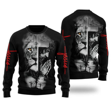 FUNSTUFFPRINT Christian Jesus Easter Ugly Christmas Sweaterfor Men & Women – Gifts For Christians Ugly  Sweater