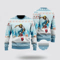 FUNSTUFFPRINT Christian Sweater, Funny Jesus Skateboarding Christmas Ugly Christmas Sweater, Jesus Christmas Sweater, Jesus Saves Shirt Ugly  Sweater