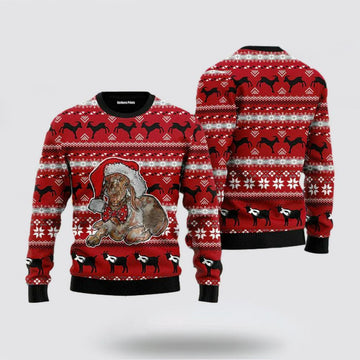 FUNSTUFFPRINT Christian Sweater, Santa Goat Ugly Christmas Sweater, Jesus Christmas Sweater, Jesus Saves Shirt Ugly  Sweater