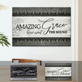 Christian Wall Art Amazing Grace How Sweet The Sound Farmhouse Style Canvas Print - Religious Wall Decor