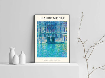 Claude Monet, Palazzo Da Mula, Venice 1908 Poster and Canvas