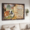 Cow Couple, To My Darling I Didn’t Marry You So I Could Live With You Poster and Canvas