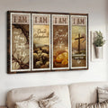 Crown Of Thorns Lambs Of God I Am The Resurrections And The Life Canvas Wall Art - Christian Poster - Religious Wall Decor