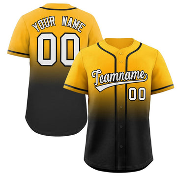 Custom Personalized Baseball Jersey Shirt, 3D All Over Print Gradient Color Design Custom Name Team Number, Idea Baseball Shirt for Fan