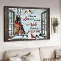 Dog Lover, German Shepherd Dog, Cardinal Bird, Those We Love, Don’t Go Away, They Walk Beside Us Everyday Poster and Canvasb