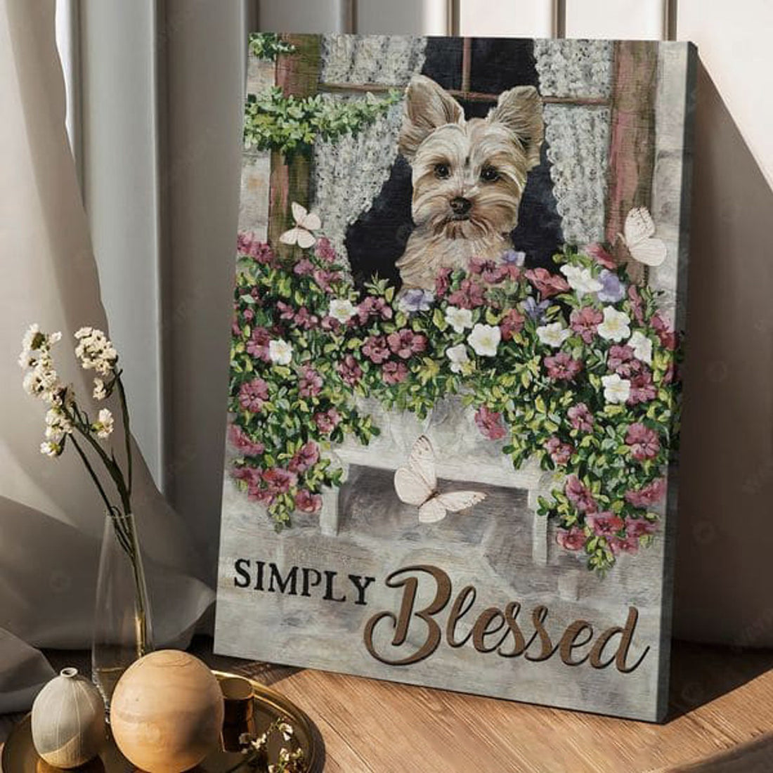 Dog Lover, Poster Decor, Simply Blessed Poster and Canvas