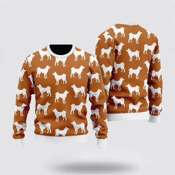 FUNSTUFFPRINT Dog Happy Holidays Ugly Christmas Sweater For Men And Women, Gift For Christmas, Best Winter Christmas Outfit Ugly Sweater