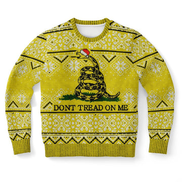 FUNSTUFFPRINT Dont Tread On Me Ugly Christmas Sweater, Christmas Sweater, Ugly Sweater, Funny Xmas Sweaters Ugly Sweater