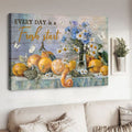 Every Day Is A Fresh Start, Poster Decor, Butterfly Flower Poster and Canvas