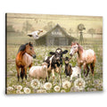 Custom Farmer Poster, Animal Dandelion Poster, Horse, Sheep, Dairy Cow, Goat, Chicken Customized Personalized NAME Poster and Canvas