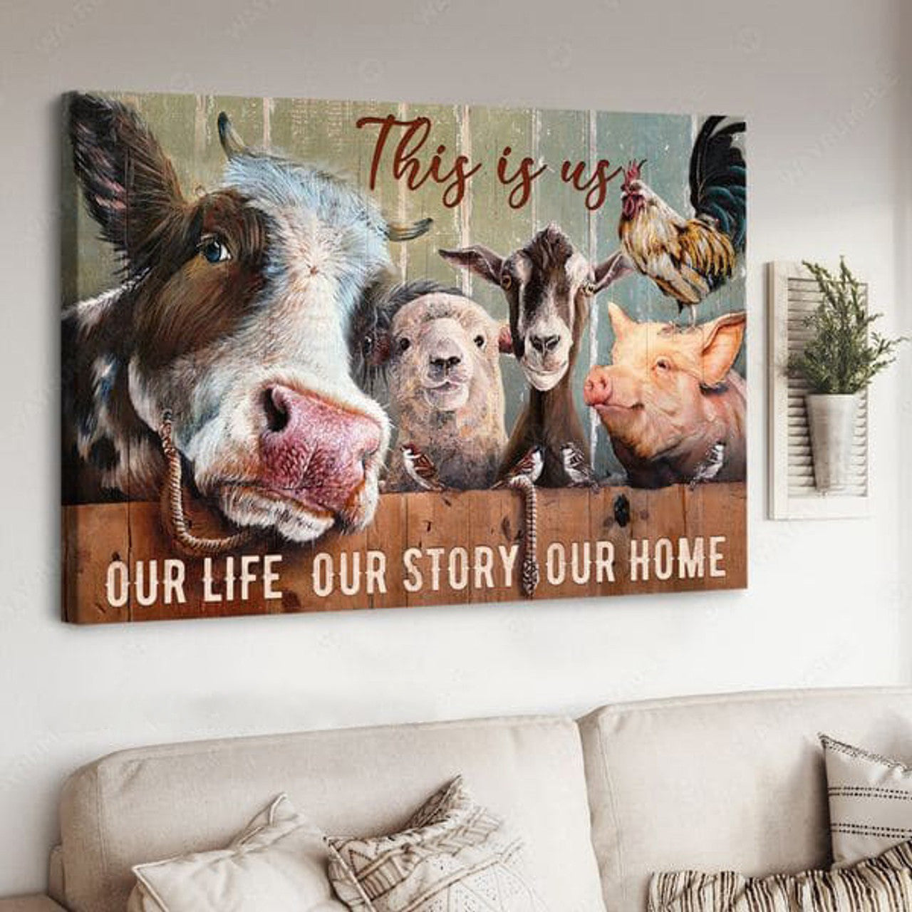 Farmers Poster, This Is Us Our Life Our Story Our Home, Gift For Farmer Poster and Canvas