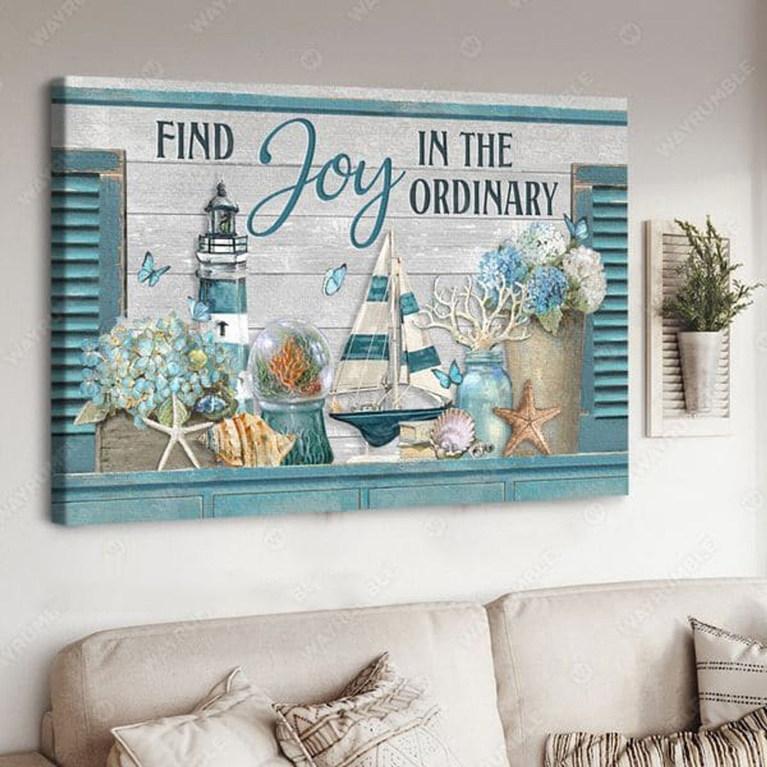 Find Joy In The Ordiary, Poster Decor Poster and Canvas