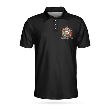 Custom Personalized Firefighter Men Polo Shirt, Firefighter California Flag Custom Shirt For Men, Gift For Firefighter