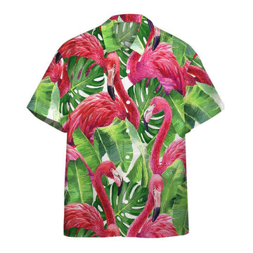 Flamingo Hawaiian Shirts, Flamingo Aloha Shirt For Men women, Funny Flamingo Shirt