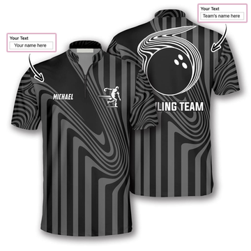 Custom Flow Alley Custom Bowling Jerseys for Men, Personalized Name Team Name Bowling Shirt