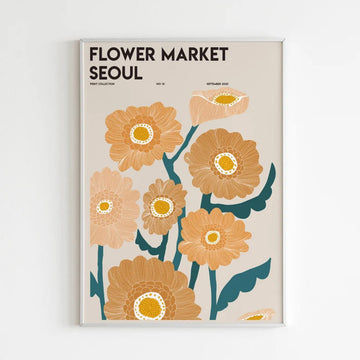 Flower Market Seoul, Flower Lover, Poster Decor, Wall Poster Poster and Canvas