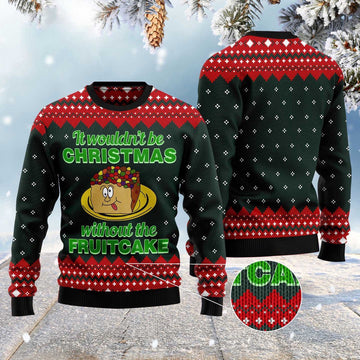 FUNSTUFFPRINT Food Cake Ugly Christmas Sweater, Christmas Sweater, Ugly Sweater, Funny Xmas Sweaters Ugly Sweater