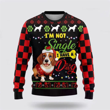 FUNSTUFFPRINT Funny Beagle Dog Ugly Christmas Sweater For Men And Women, Gift For Christmas, Best Winter Christmas Outfit Ugly Sweater