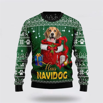 FUNSTUFFPRINT Funny Christmas Gift Beagle Ugly Christmas Sweater For Men And Women, Gift For Christmas, Best Winter Christmas Outfit Ugly Sweater