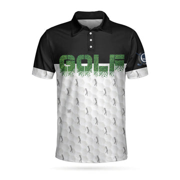 Funny Golfer Seamless Pattern Golf Polo Shirt, Golf Shirt For Men, Best Gift For Golfers