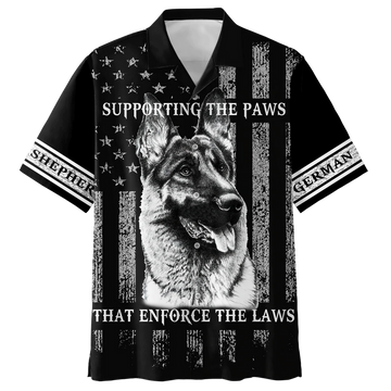 German shepherd american black hawaiian shirt, Summer Gift for Dog lovers