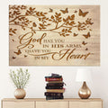 God Has You In His Arms I Have You In My Heart Canvas Wall Art - Christian Canvas - Faith Canvas