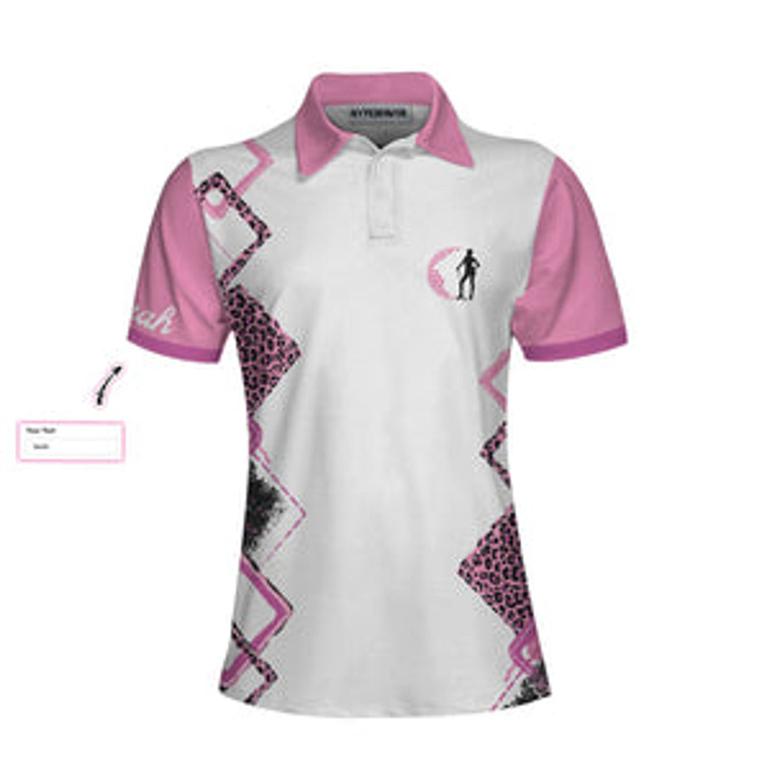 Custom Personalized Leopard Pattern Women Polo Shirt, Golf Act Like A Lady Custom Women Short Sleeve Shirt With Sayings, Best Golf Shirt For Golfers