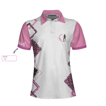Custom Personalized Leopard Pattern Women Polo Shirt, Golf Act Like A Lady Custom Women Short Sleeve Shirt With Sayings, Best Gift For Golfers