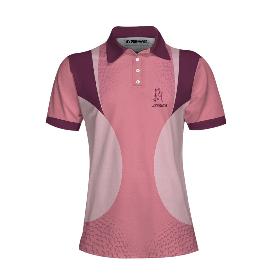 Custom Personalized Golf Women Polo Shirt, Golf And Wine Kind Of Girl Custom Short Sleeve Shirt For Ladies, Best Gift For Golfers