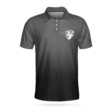Golf Black Pimps Polo Shirt For Men, Funny White Men Golfing Polo Shirt