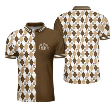 Gopher Meet Me At The 19Th Hole Short Sleeve Polo Shirt, Argyle Pattern Polo Shirt, Best Golf Shirt For Men