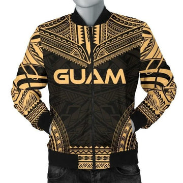 FUNSTUFFPRINT Guam Polynesian Chief Men's Bomber Jacket