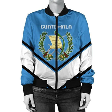 FUNSTUFFPRINT Guatemala Coat Of Arms Women Bomber Lucian W 3D Bomber Jacket