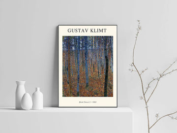 Gustav Klimt, Birch Forest 1 . 1902, Wall Poster Decor Poster and Canvas