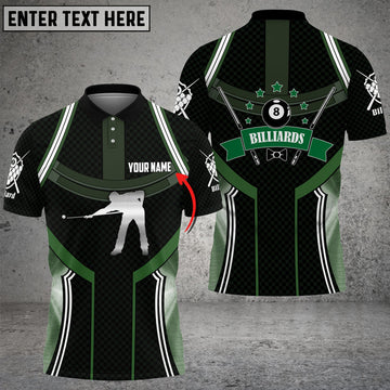 Custom Billiard Player (Green) Personalized Unisex Shirt