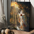 Halo Painting Jesus Walking On Water Canvas Posters - Christian Wall Posters - Religious Wall Decor