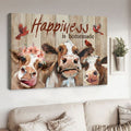 Hapiness Is Homemade, Farm Cow, Cardinal Bird, Farmer Poster Poster and Canvas