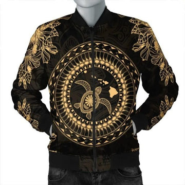 FUNSTUFFPRINT Hawaii Turtle Tradition Bomber Jacket