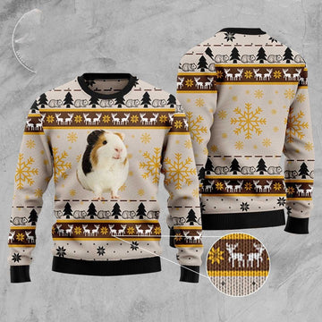 FUNSTUFFPRINT Hedgehog Cute Ugly Christmas Sweater, Christmas Sweater, Ugly Sweater, Funny Xmas Sweaters Ugly Sweater
